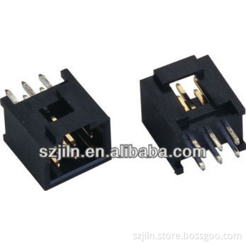 straight 10.9mm height insulator 6P 2.54mm Box Header